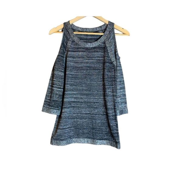 Armani exchange glittery cold shoulder sweater - Picture 1 of 8